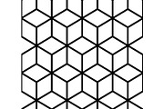 Geometric pattern. Cube