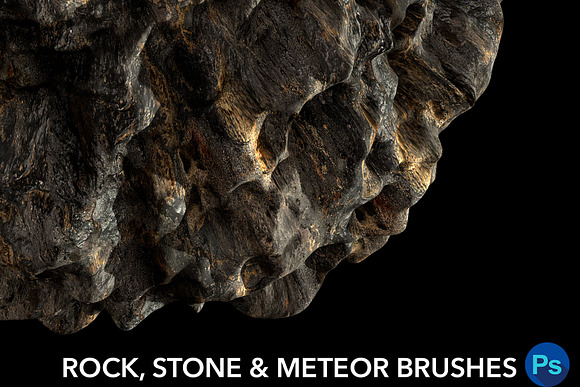 Rock,Stone and Meteor Brushes for PS in Add-Ons - product preview 2