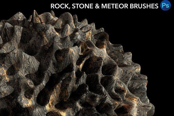 Rock,Stone and Meteor Brushes for PS in Add-Ons - product preview 3