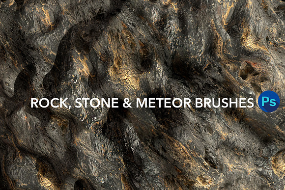 Rock,Stone and Meteor Brushes for PS in Add-Ons - product preview 4