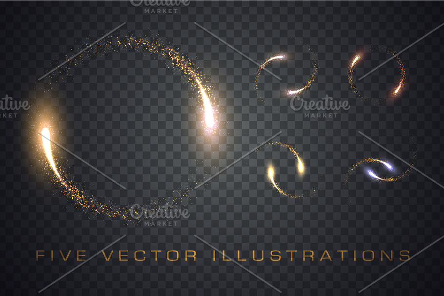 Gold glittering star dust in Textures - product preview 8