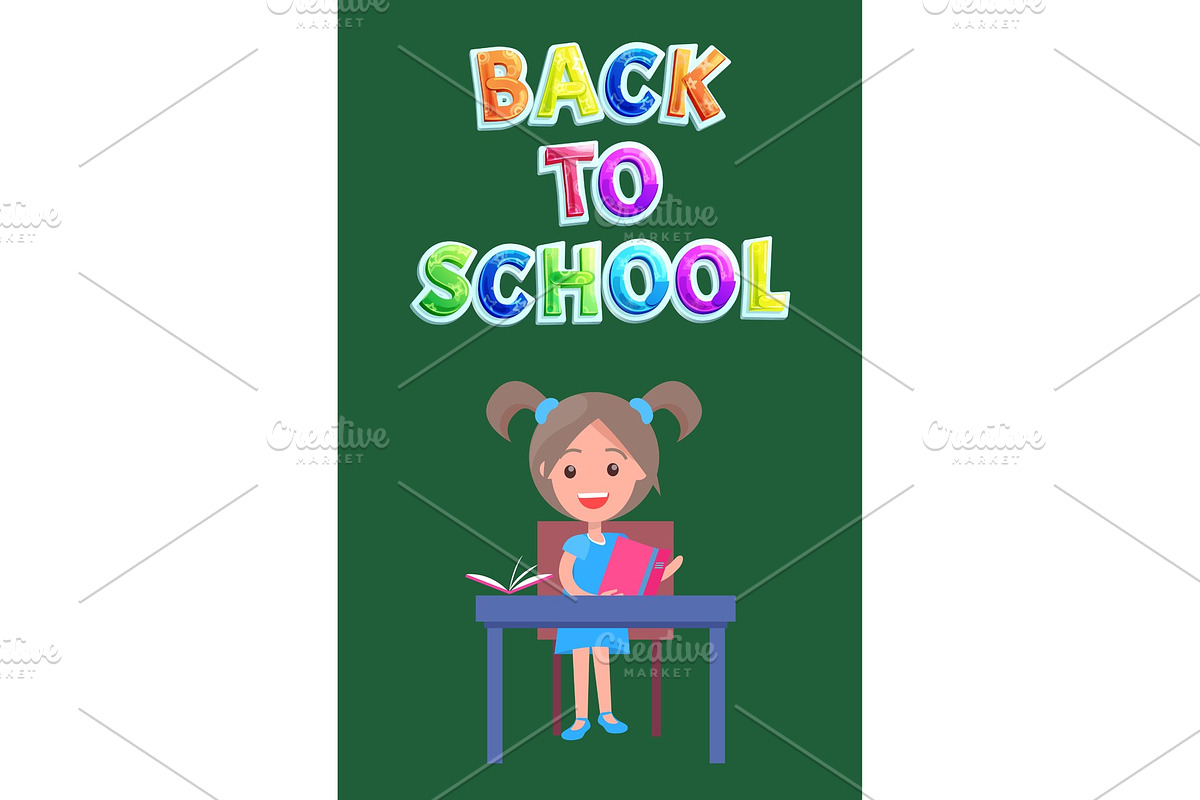 Back to School Postcard or Flyer in Objects - product preview 8