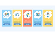 Oneboarding App Banners Cards 