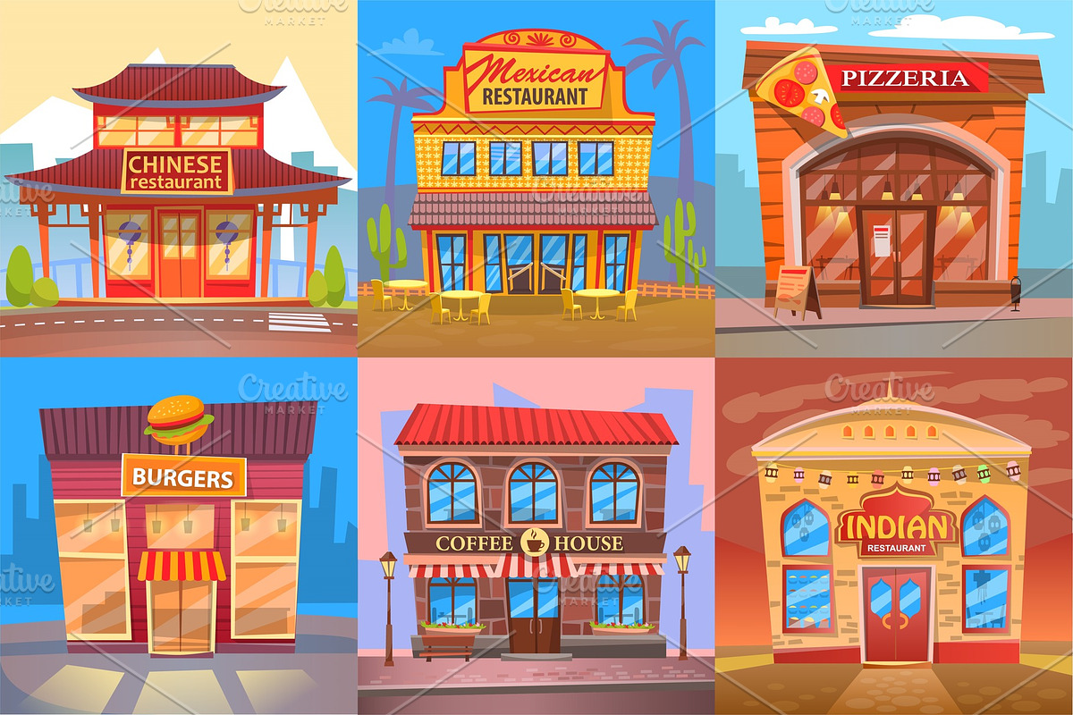 Snackbar Eatery and Restaurant in Illustrations - product preview 8