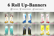 6 Roll Up Banners
