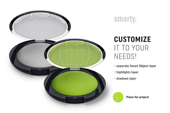 Eye shadow mockup in Product Mockups - product preview 1