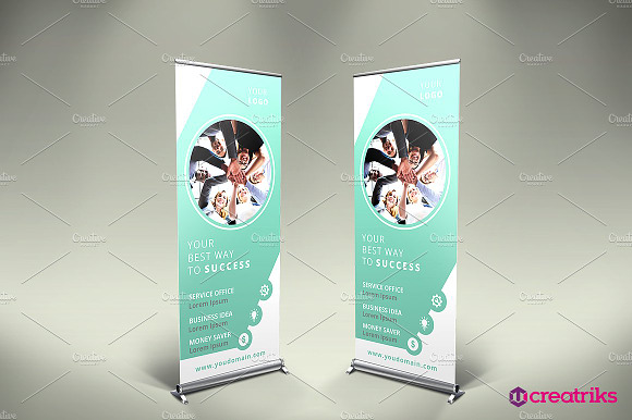 6 Roll Up Banners in Templates - product preview 2