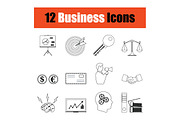 Business icon set