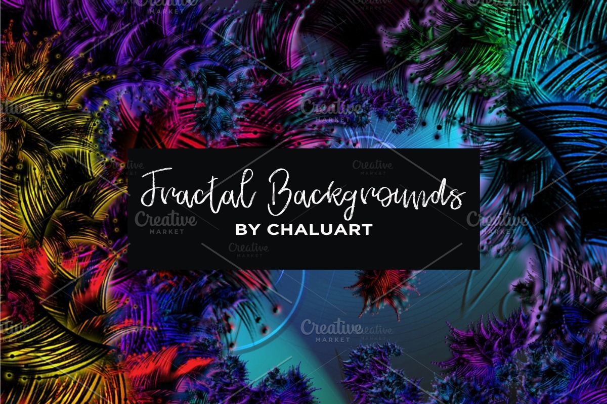 FRACTAL BACKGROUNDS in Illustrations - product preview 8