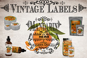 Mandarin Vintage Labels