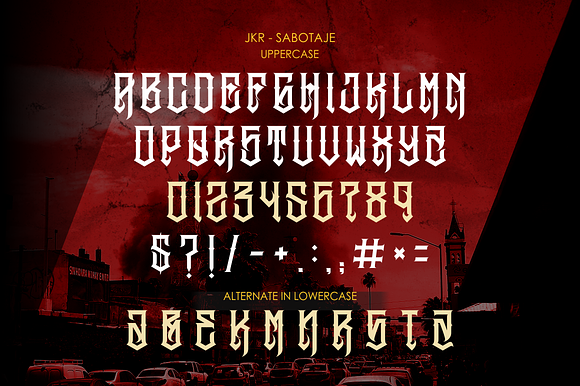 SABOTAJE  in Fonts - product preview 1