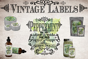 Peppermint Vintage Labels
