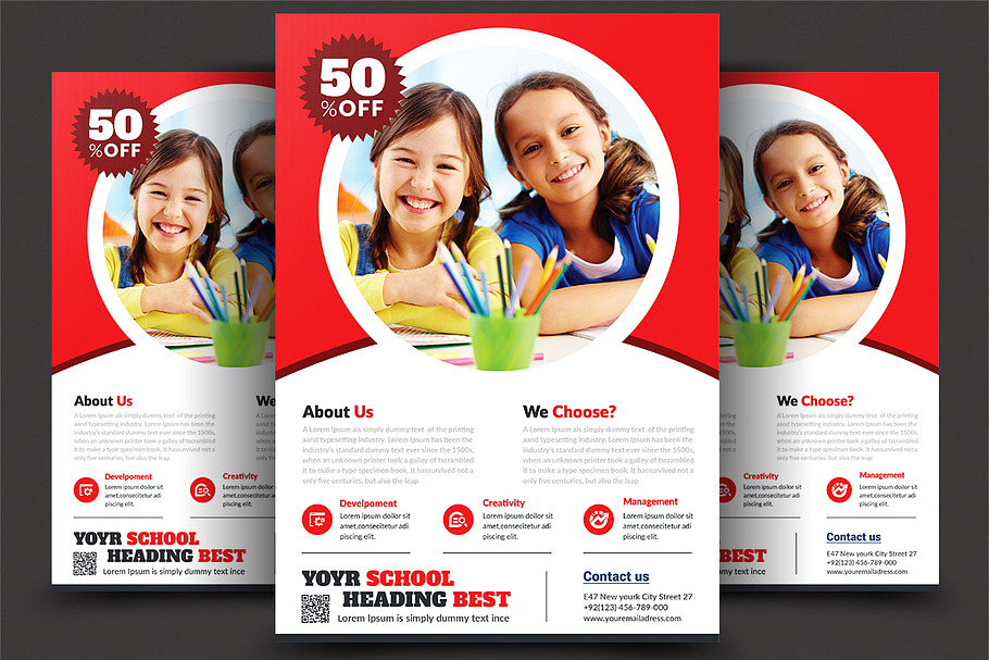 School Education Flyer in Flyer Templates - product preview 8