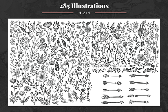 Hand Drawn Floral Branding Kit in Logo Templates - product preview 24