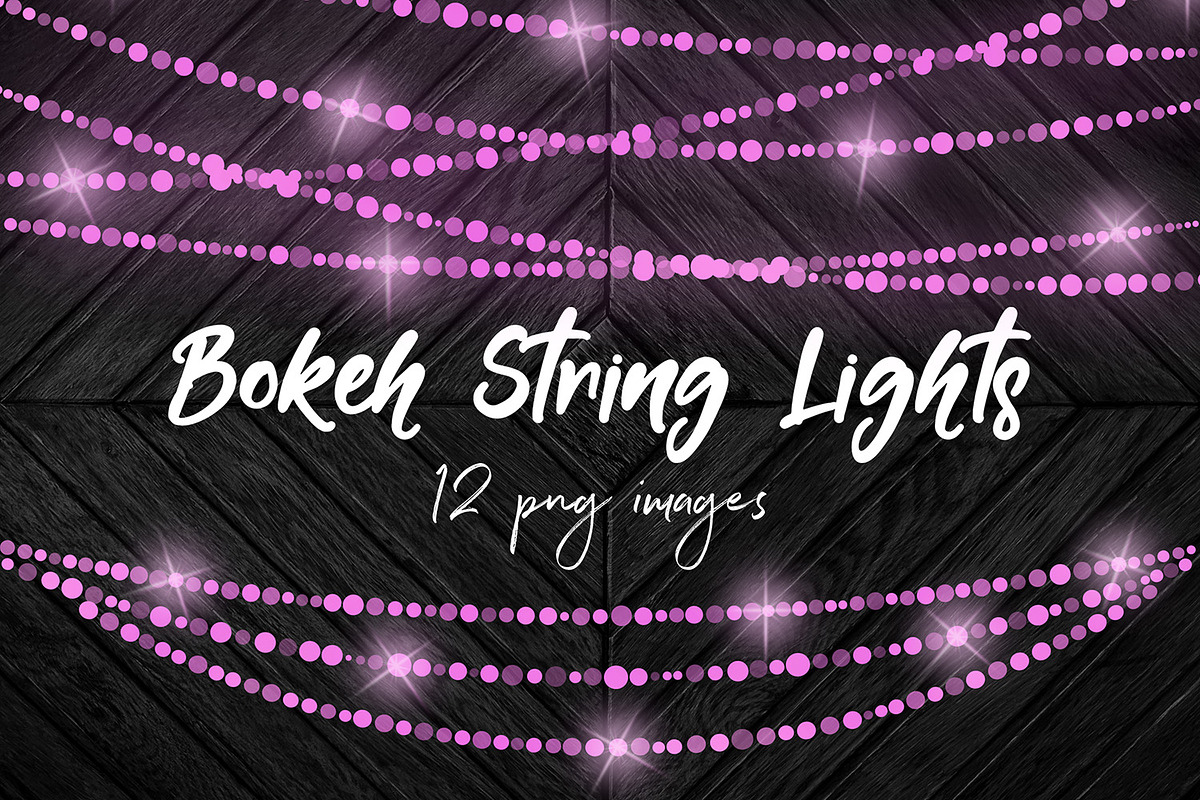 Sparkle String Light Overlays in Graphics - product preview 8