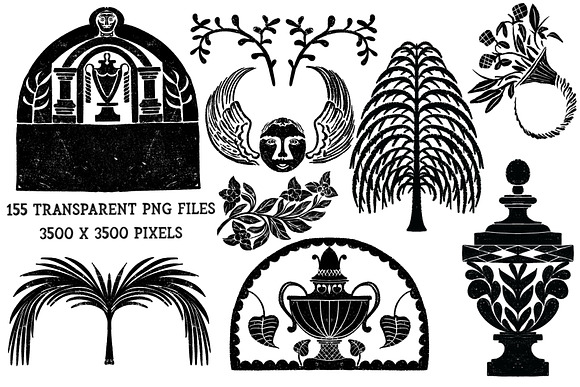 Gravestone Graphics From New England in Illustrations - product preview 4