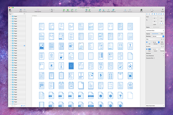 Lil Papers - 176 icons for Sketch in Graphics - product preview 1