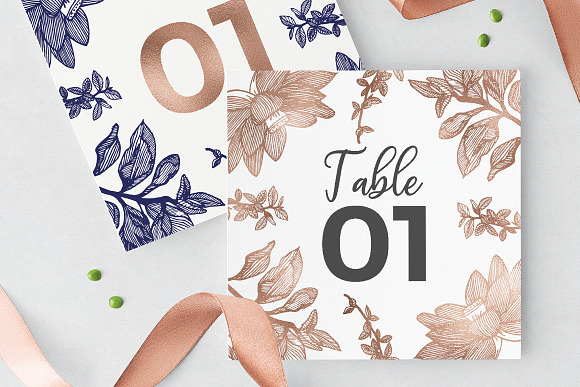 Botanical Wedding Invitation Pack in Wedding Templates - product preview 3