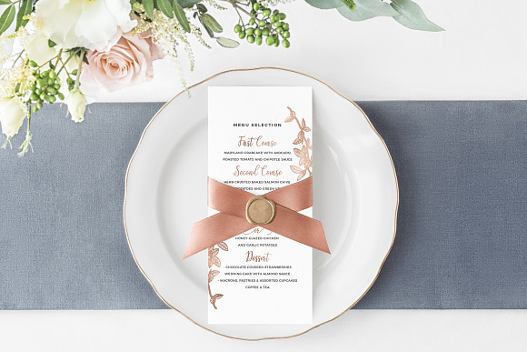 Botanical Wedding Invitation Pack in Wedding Templates - product preview 4