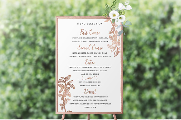 Botanical Wedding Invitation Pack in Wedding Templates - product preview 8