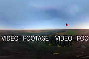 VR360 Hot air balloon in the sky