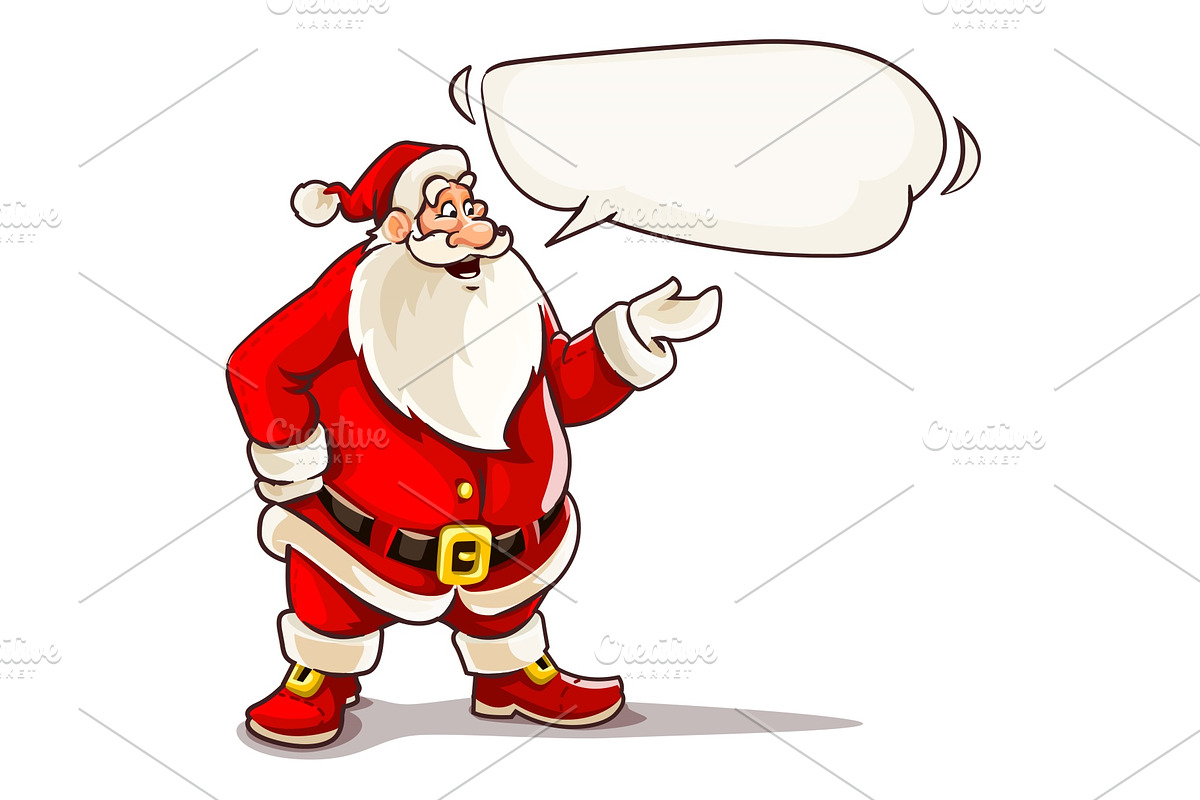 Christmas Santa Claus speaking in Illustrations - product preview 8