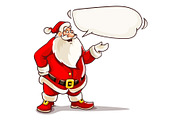 Christmas Santa Claus speaking