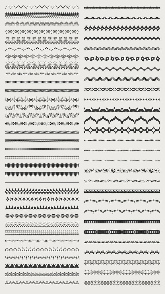 55 Vector Patterns Brushes in Graphics - product preview 1