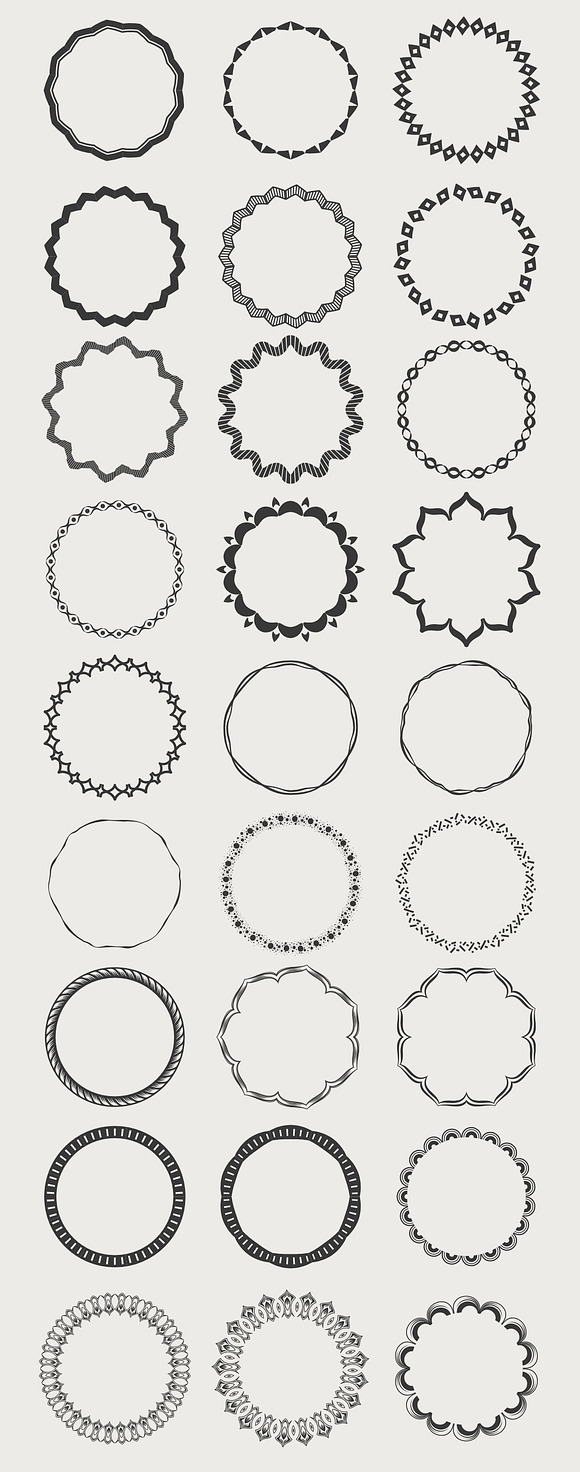 55 Vector Patterns Brushes in Graphics - product preview 2