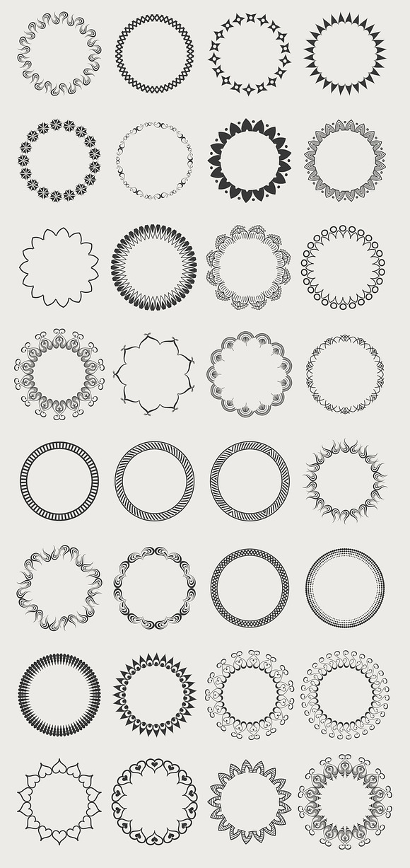 55 Vector Patterns Brushes in Graphics - product preview 3