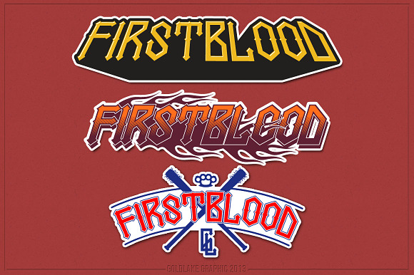 FIRSTBLOOD in Blackletter Fonts - product preview 4