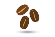 Icon with coffee beans