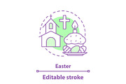 Easter concept icon