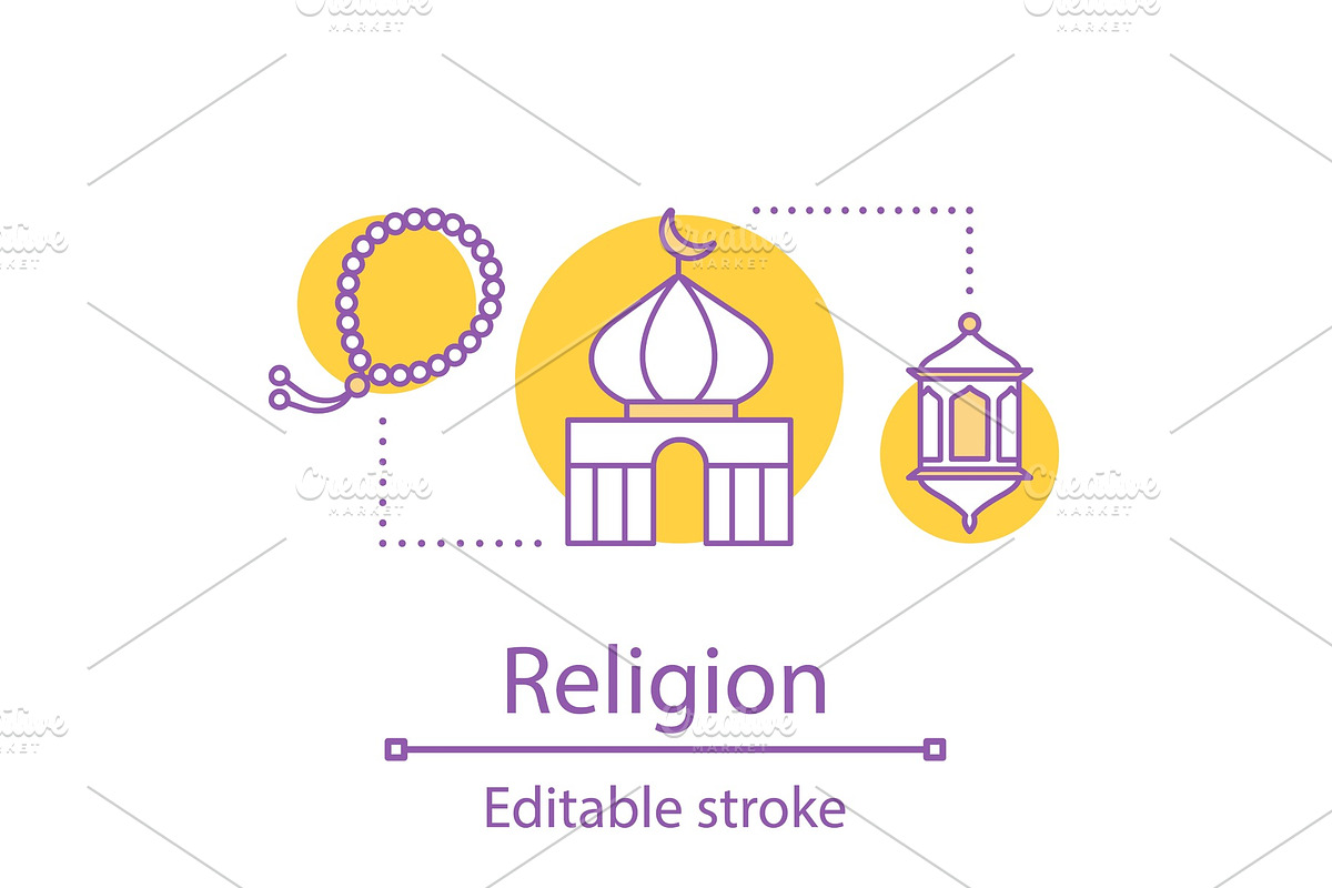 Islamic culture concept icon in Icons - product preview 8