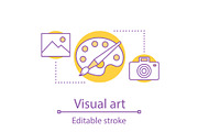 Visual art concept icon