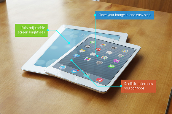 Realistic iPad & iPad Mini Mockups in Mobile & Web Mockups - product preview 3