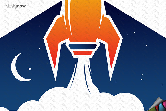 Rocket Logo in Logo Templates - product preview 1
