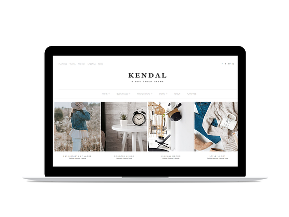 Kendal - Divi WordPress Blog theme in WordPress Blog Themes - product preview 1