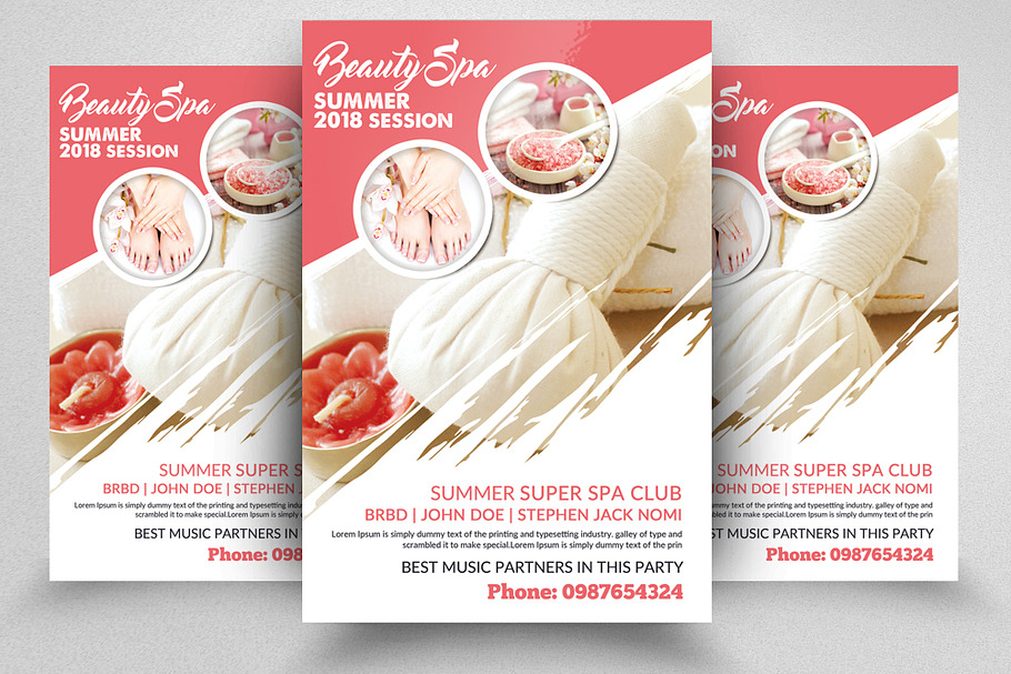 Spa Treatment Psd Flyer Template in Flyer Templates - product preview 8