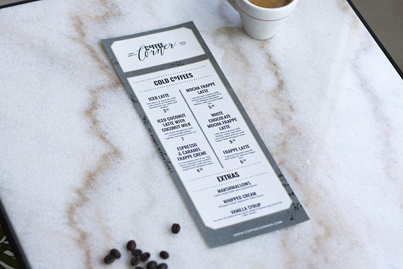 Coffee Menu Template in Flyer Templates - product preview 3