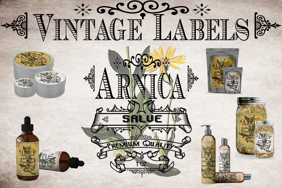 Arnica Vintage Labels