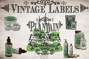 Plantain Vintage Labels