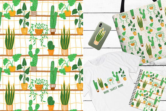 HOUSEPLANTS – PNG & Patterns Pack in Illustrations - product preview 2