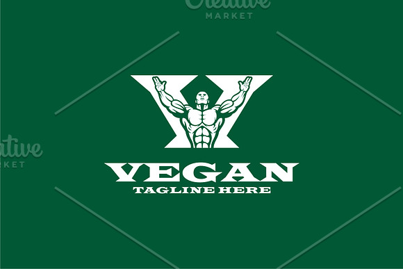 Vegan Strong in Logo Templates - product preview 1