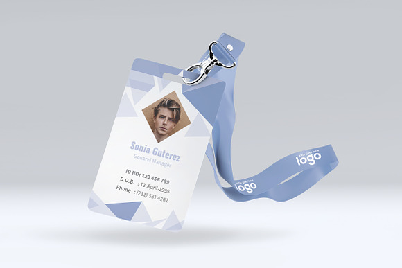 Creative Abstract ID Card Design in Stationery Templates - product preview 1