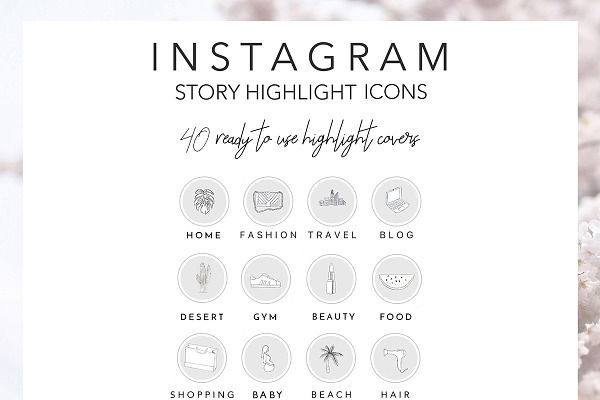 40 Grey Instagram Highlight Icons