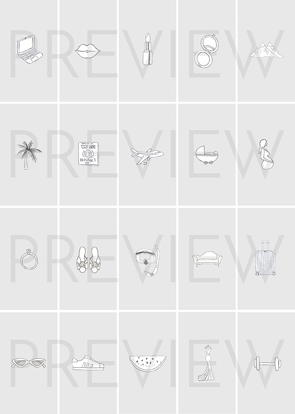 40 Grey Instagram Highlight Icons in Icons - product preview 2