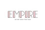 Empire | An Art Deco Font Duo