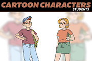 Students Cartoon Characters