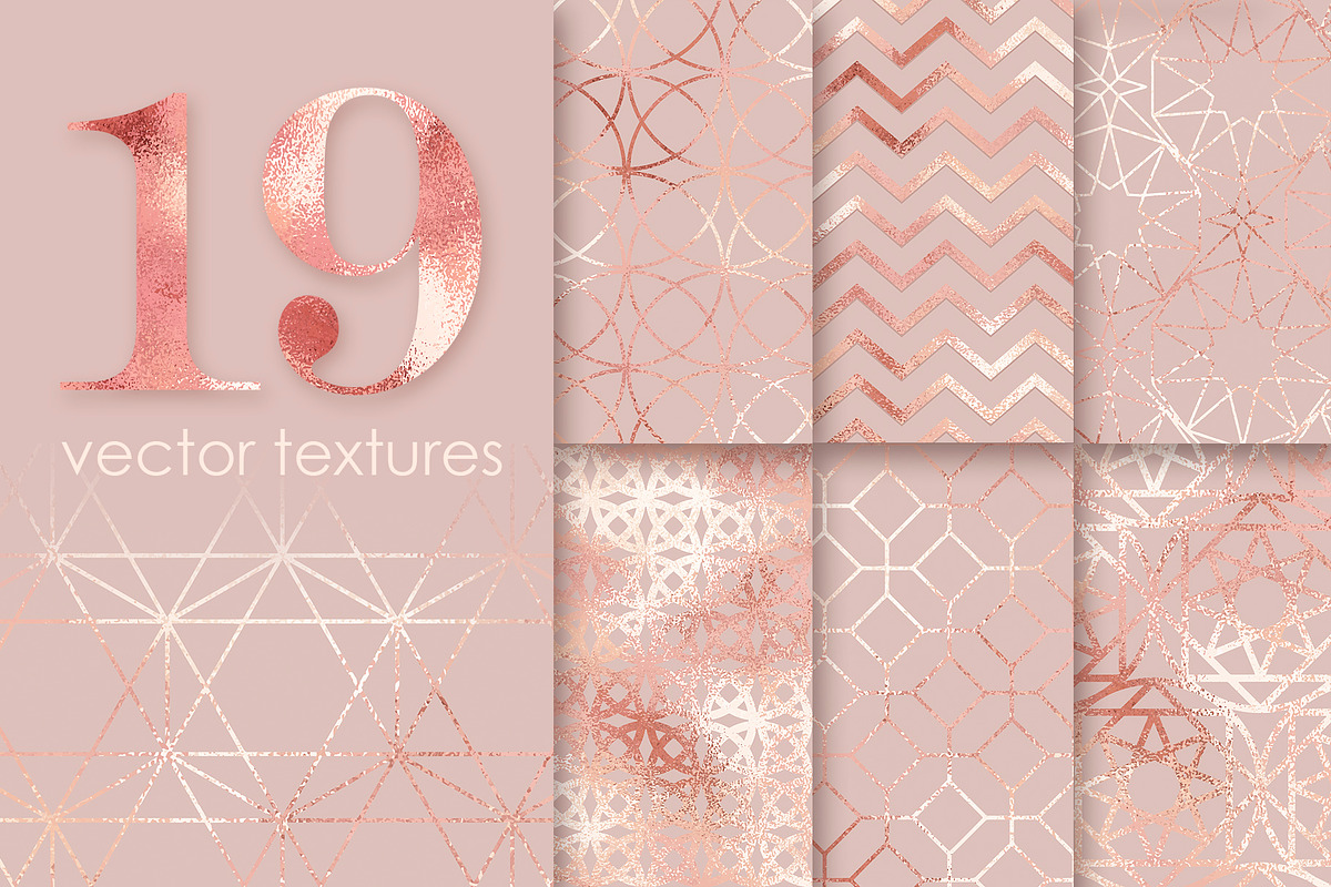 Rose Gold Set in Textures - product preview 8